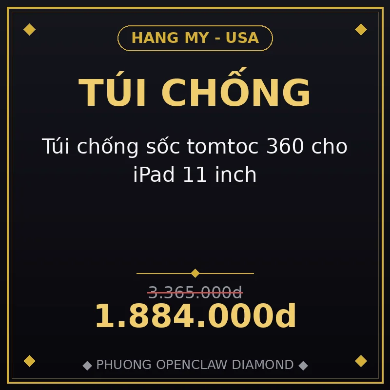 Túi chống sốc tomtoc 360 cho iPad 11 inch