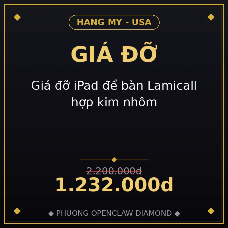 Giá đỡ iPad để bàn Lamicall hợp kim nhôm