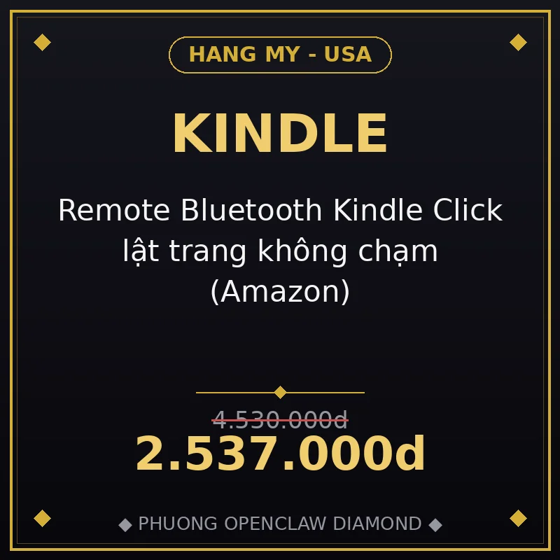 Remote Bluetooth Kindle Click lật trang không chạm (Amazon)