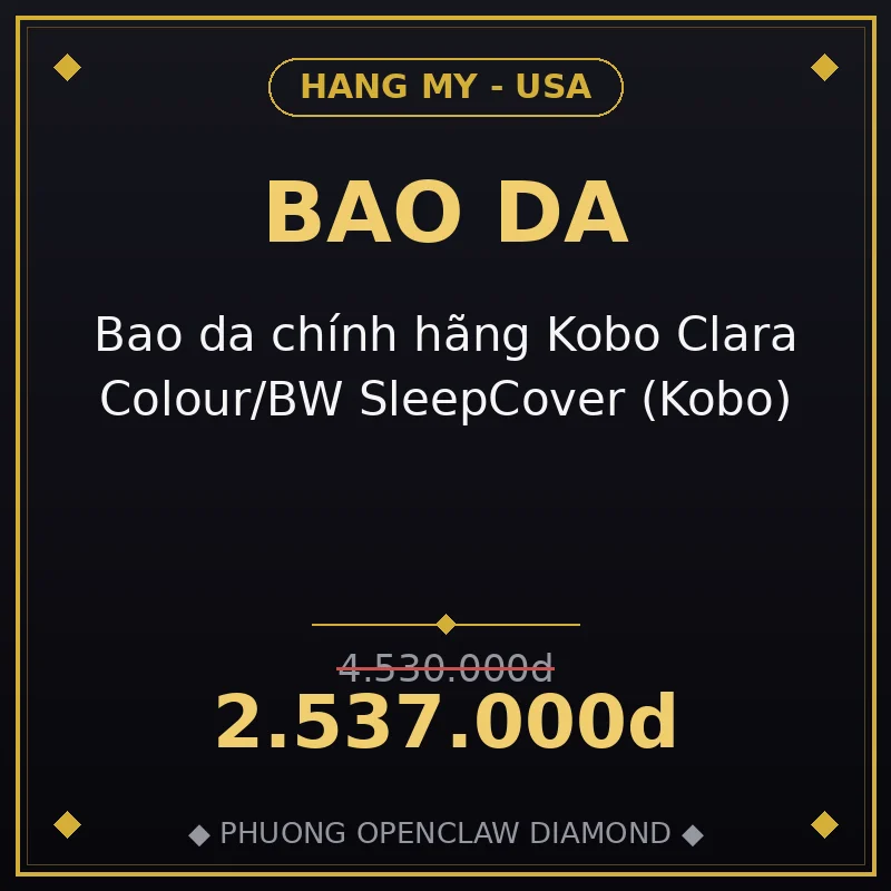 Bao da chính hãng Kobo Clara Colour/BW SleepCover (Kobo)