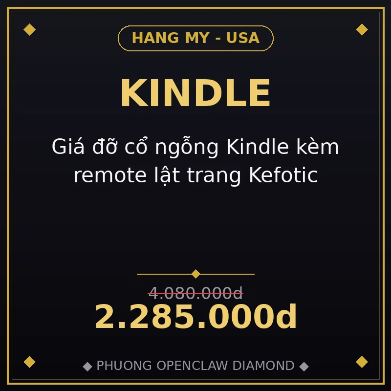 Giá đỡ cổ ngỗng Kindle kèm remote lật trang Kefotic