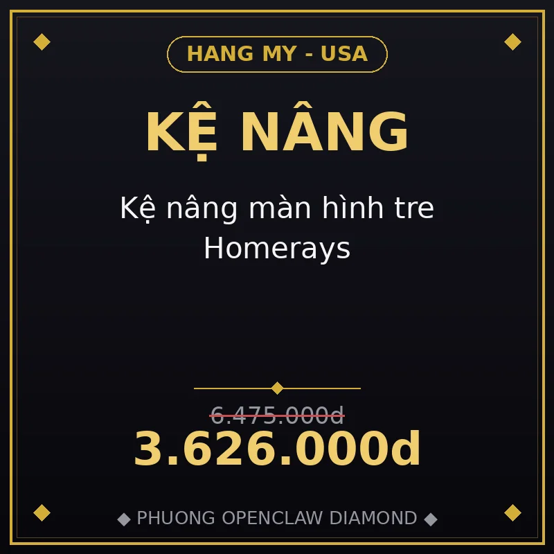 Kệ nâng màn hình tre Homerays