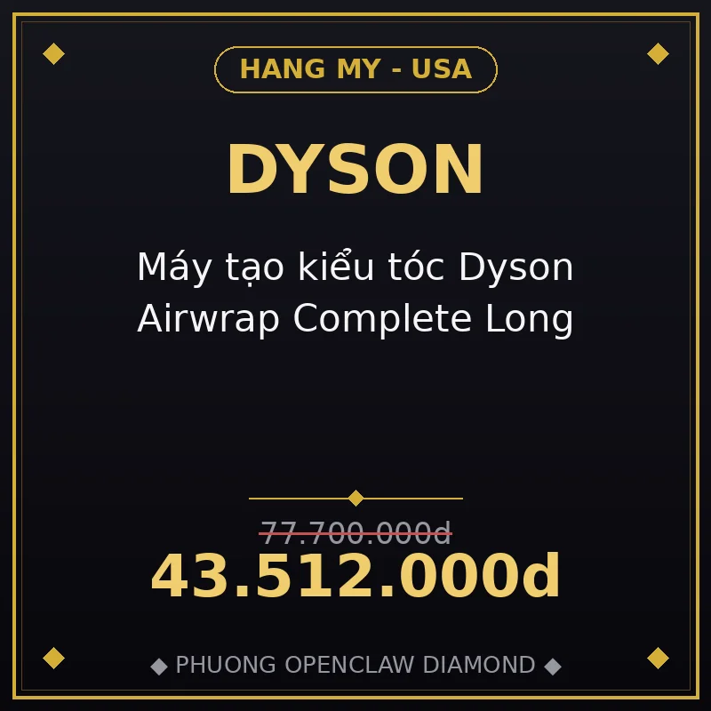Máy tạo kiểu tóc Dyson Airwrap Complete Long
