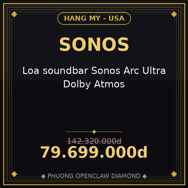 Loa soundbar Sonos Arc Ultra Dolby Atmos
