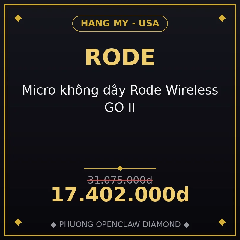 Micro không dây Rode Wireless GO II