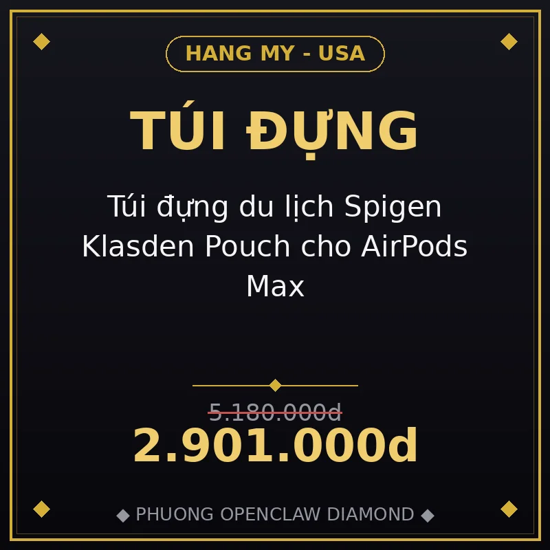 Túi đựng du lịch Spigen Klasden Pouch cho AirPods Max