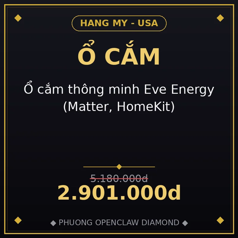 Ổ cắm thông minh Eve Energy (Matter, HomeKit)
