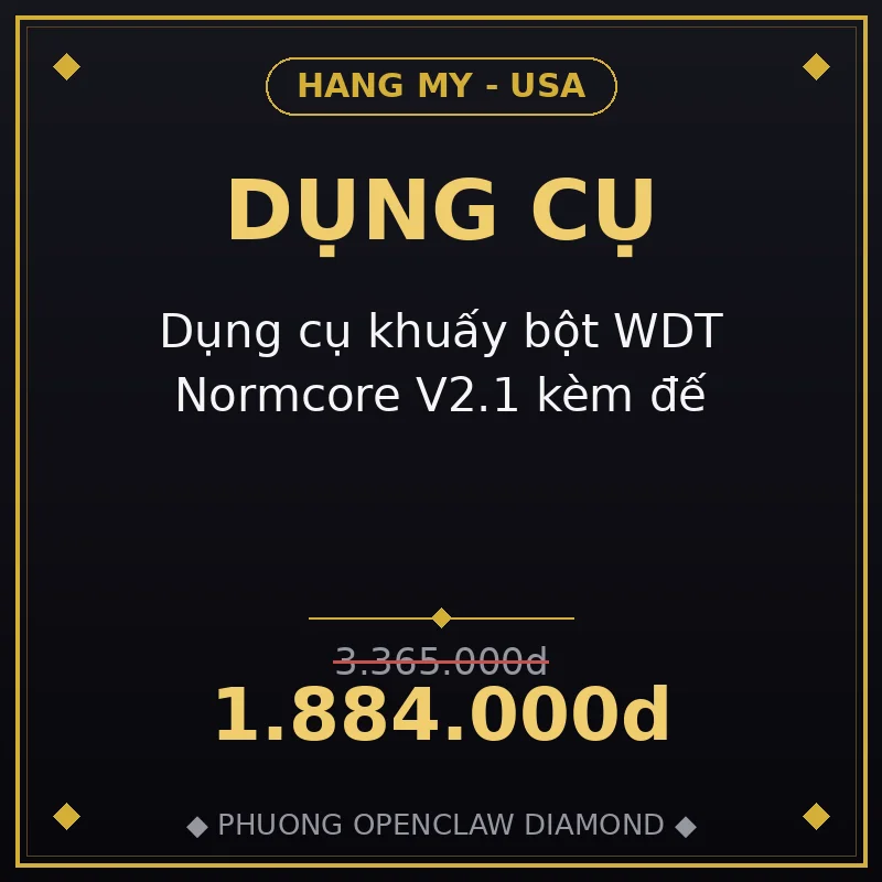 Dụng cụ khuấy bột WDT Normcore V2.1 kèm đế