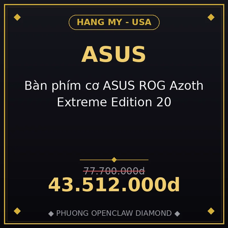 Bàn phím cơ ASUS ROG Azoth Extreme Edition 20