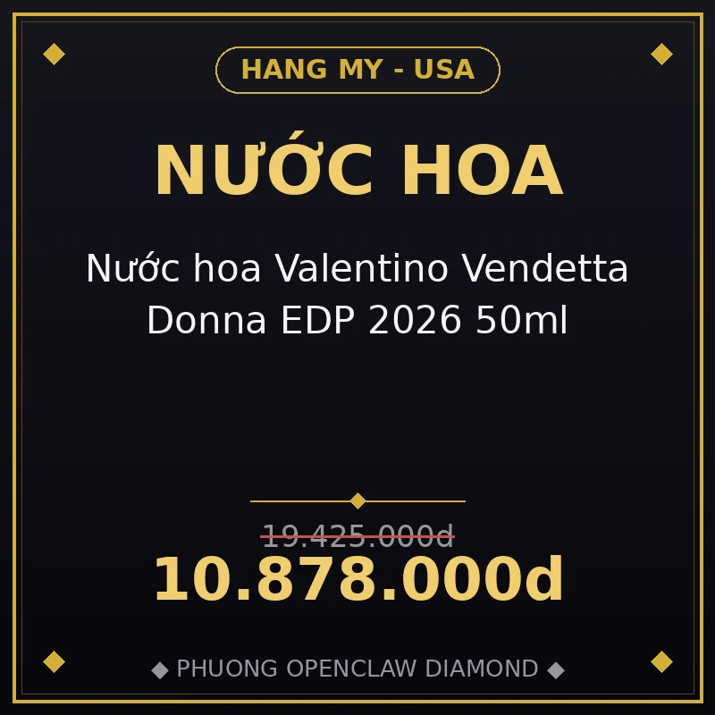 Nước hoa Valentino Vendetta Donna EDP 2026 50ml