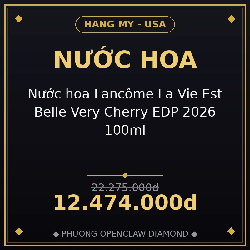 Nước hoa Lancôme La Vie Est Belle Very Cherry EDP 2026 100ml