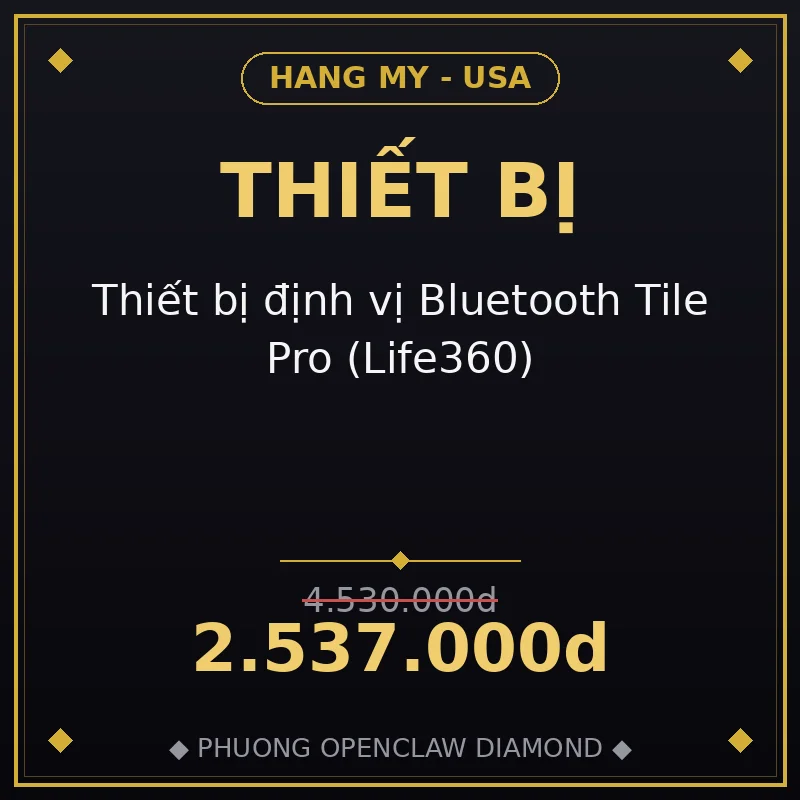 Thiết bị định vị Bluetooth Tile Pro (Life360)