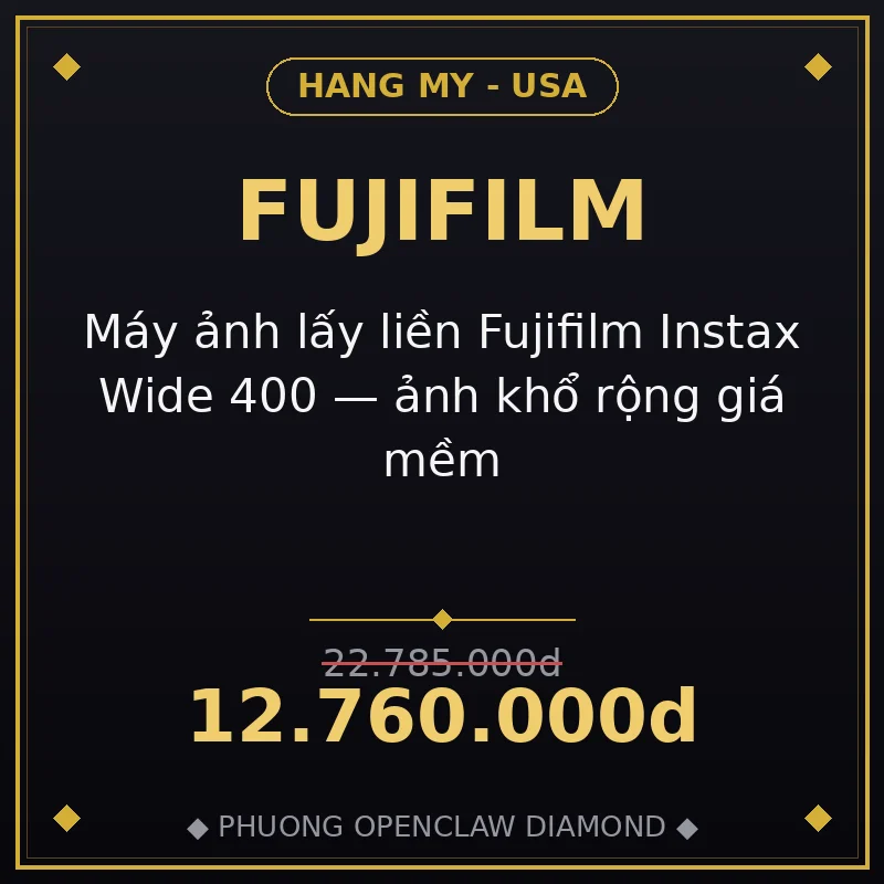 Máy ảnh lấy liền Fujifilm Instax Wide 400 — ảnh khổ rộng giá mềm