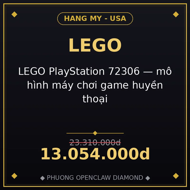 LEGO PlayStation 72306 — mô hình máy chơi game huyền thoại