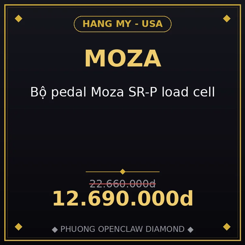Bộ pedal Moza SR-P load cell